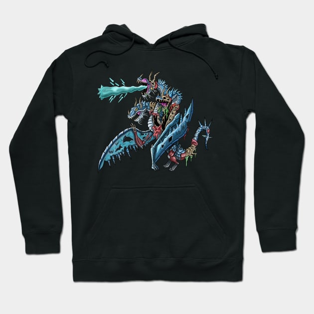 Zombie Ice Dragon Hoodie by funny_fuse